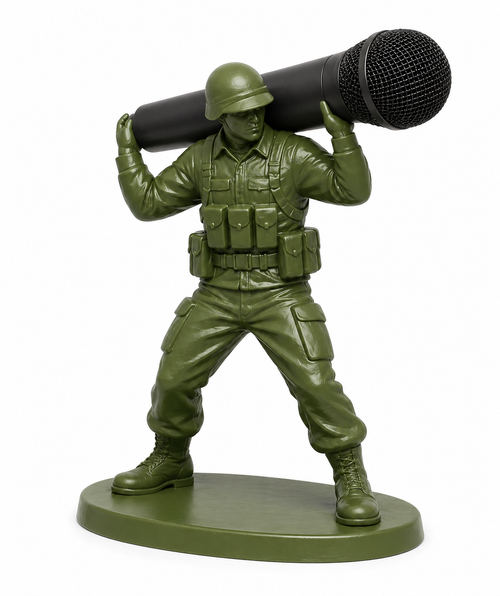 Trophy Mic Series - Soldier On-Shoulder - Microphone Holder