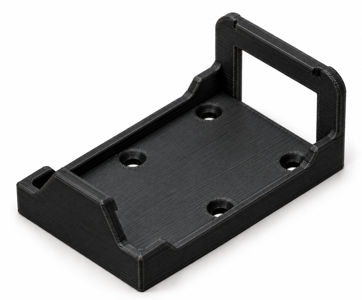 Secured. Guitar Pedal Holder